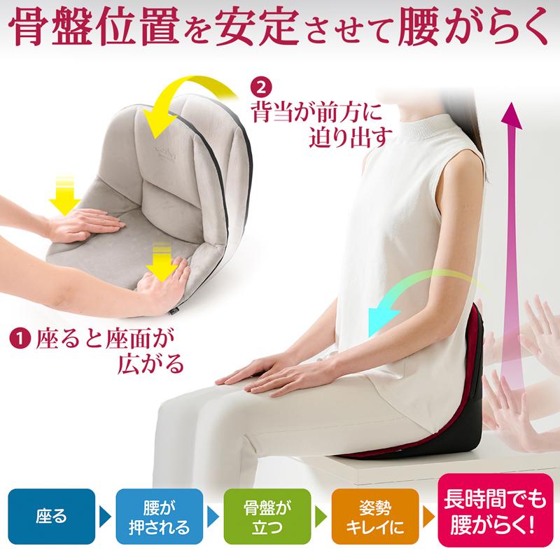 コシオスプレミアム 姿勢矯正サポートクッション 腰痛クッション 美