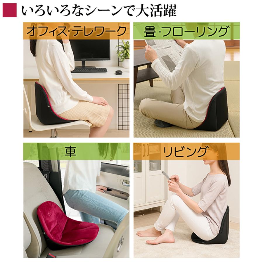 コシオスプレミアム 姿勢矯正サポートクッション 腰痛クッション 美