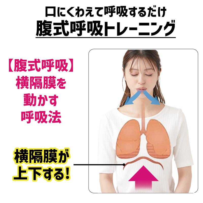 メール便送料無料 ダイエット器具 腹式呼吸 グッズ レベル3段階 1日5分