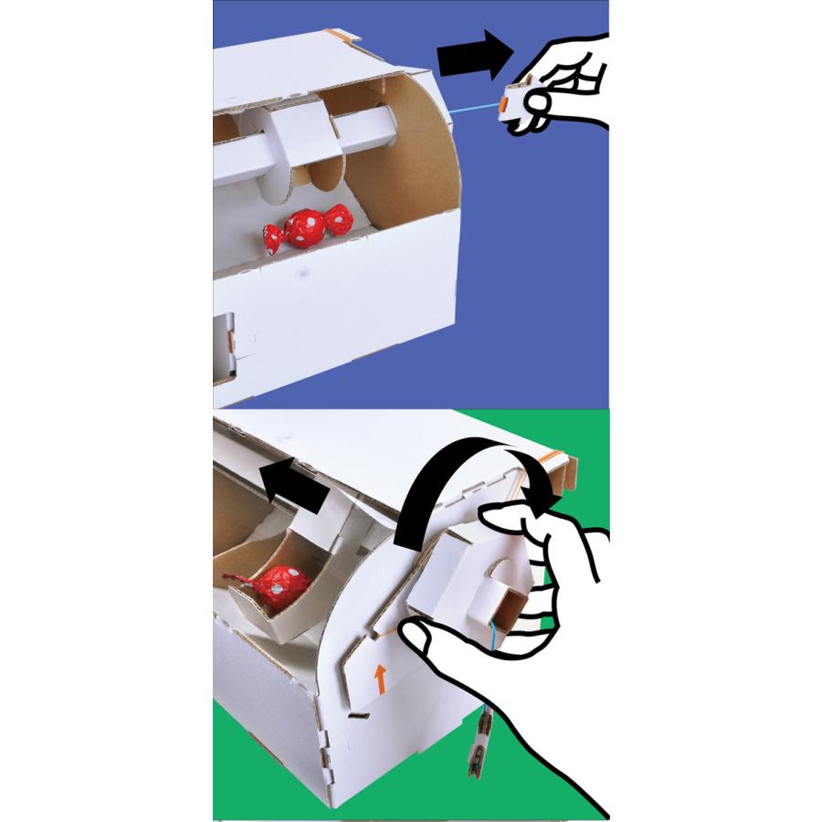 hacomo ハコモ クレーンゲーム WOW 段ボール 図工 手作り ペーパークラフト キット 簡単 組み立て ダンボール工作 342003 |  | 03