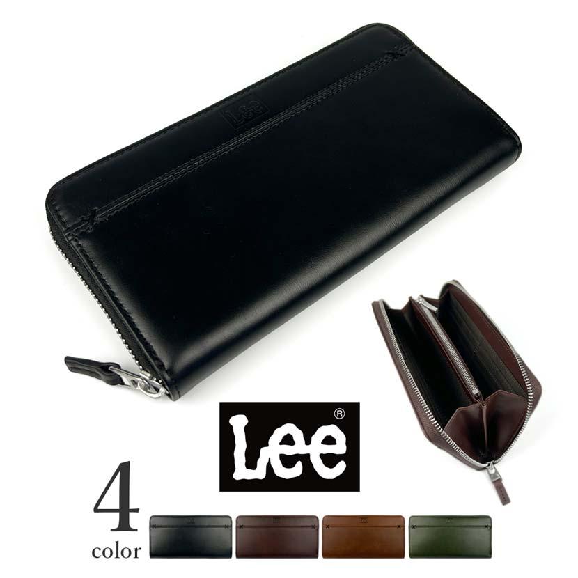 Leeの財布 Lee（リー） 財布 レザー ステッチ クロスワックスコード 2つ折り