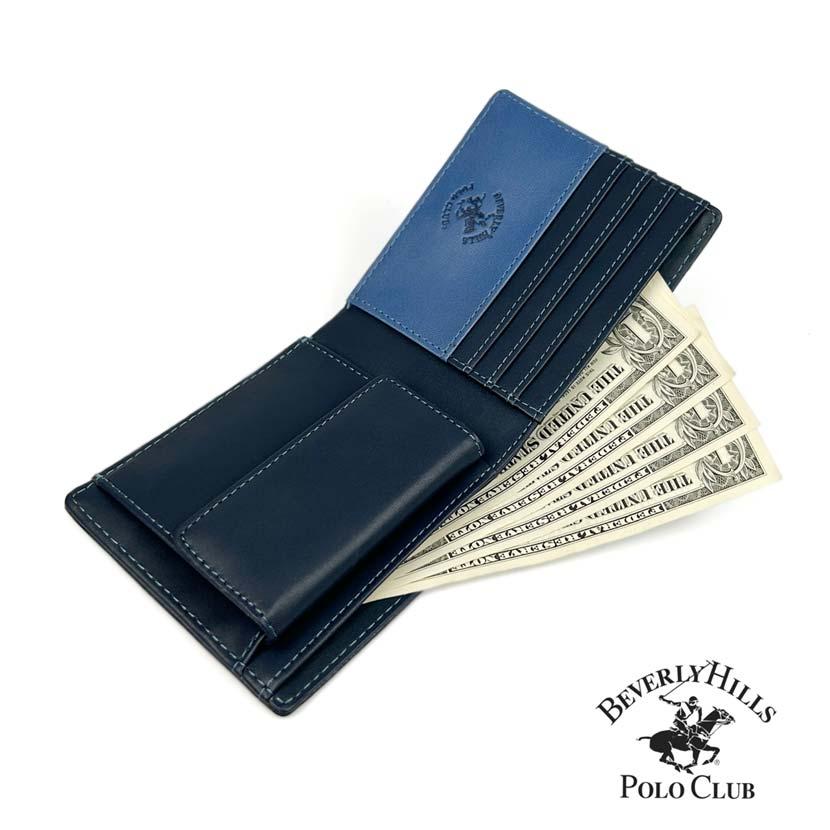 財布 メンズ 二つ折り PUレザー BEVERLYHILLSPOLOCLUB ビバリーヒルズポロクラブ 二つ折り財布 ウォレット | BEVERLY HILLS POLO CLUB | 06