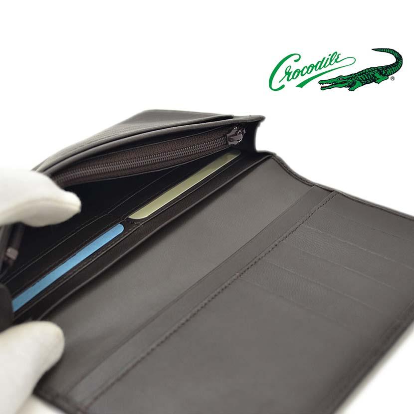 Crocodile（クロコダイル） 財布 メンズ 長財布 本革 柔らか羊革