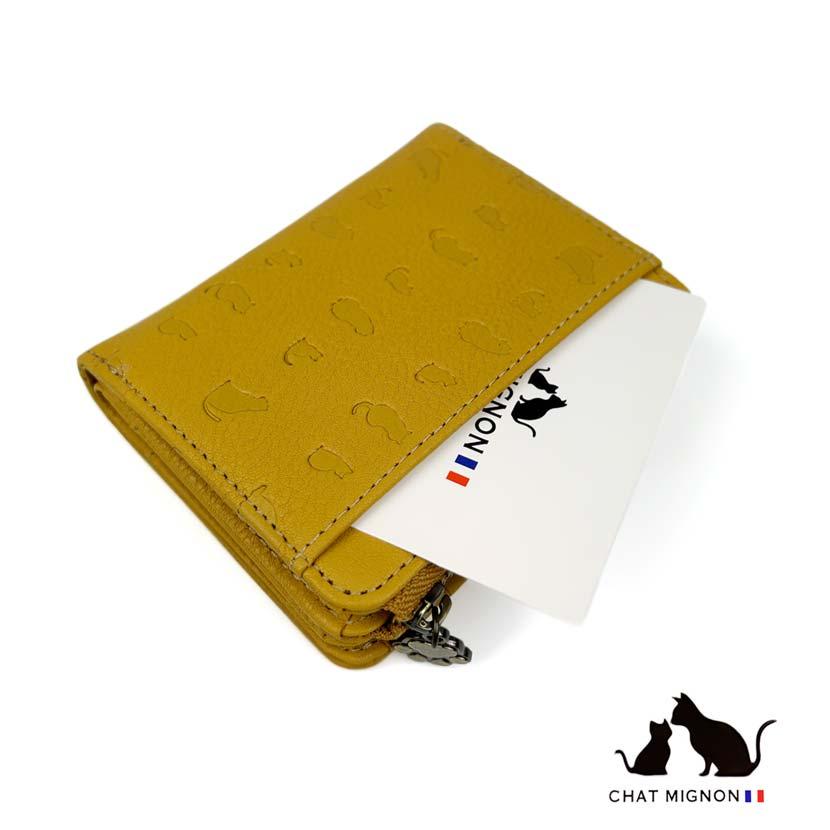 財布 レディース 二つ折り 本革 大容量 CHAT MIGINON シャーミニヨン