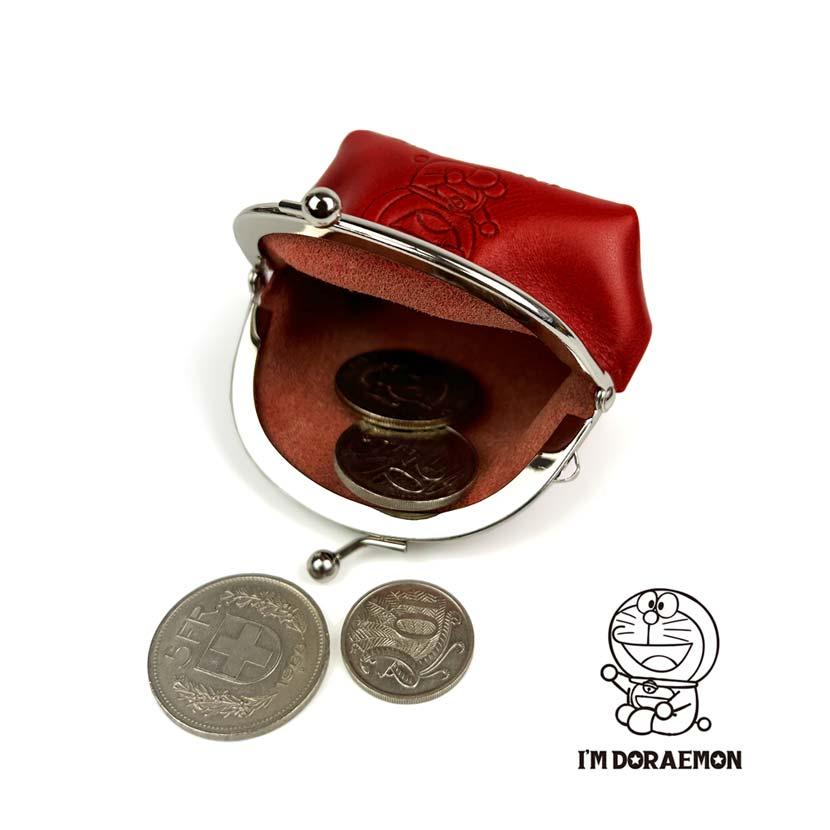 コインケース メンズ 本革 ドラえもん がま口 栃木レザー 日本製 小銭