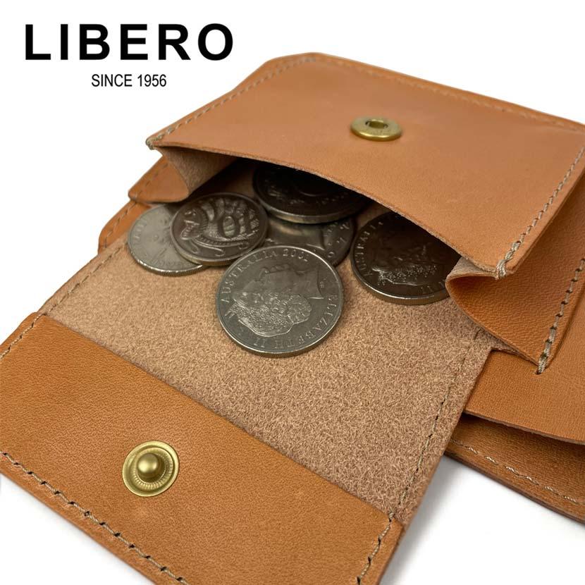 財布 メンズ 二つ折り 本革 LIBERO リベロ 日本製 高級栃木レザー ステッチデザイン |  | 09