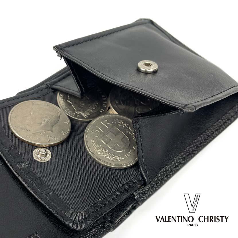 財布 メンズ 二つ折り PUレザー VALENTINO CHRISTY バレンチノ