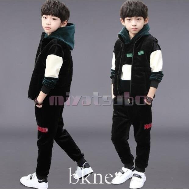 子ども服 シューズ ポイントキャンペーン中 ジャージ キッズ 男子 上下 長袖 秋冬 厚手 裏起毛 子供服 セットアップ 3点セット パーカー Tシャツ 長ズボン スポーツウェア 運動着 暖かい 可愛い おしゃれ Savl9clnen Newtrendcustomtrailer Com