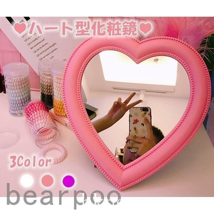上品な セール ハート型鏡 ミラー 化粧鏡 卓上ミラー ハート鏡 ハートミラー メイクミラー 可愛い ハート型 卓上鏡 おしゃれ アンティーク鏡 キレイ 卓上ミラー ハート型の鏡