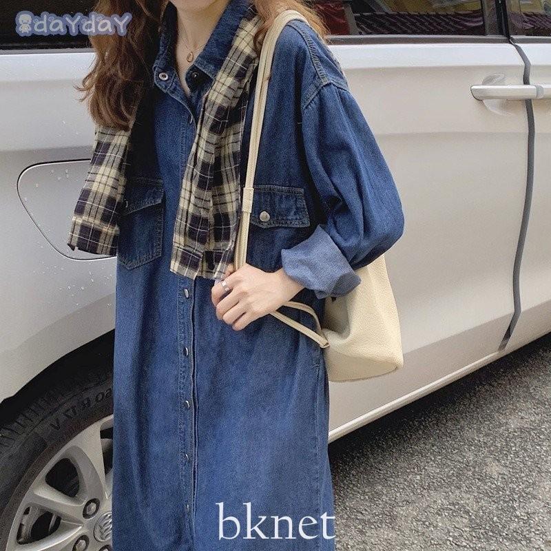 通販でクリスマス ワンピース デニム レディース デニムワンピース ミモレ丈 新作 秋 夏 Ol 通勤 体型カバー 長袖 オシャレ ゆったり おしゃれ シャツワンピ ロングワンピース ワンピース サイズ F Www Fcc Com Br