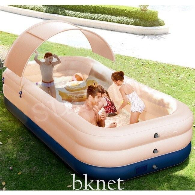 サイズ追加 エアプール 自動充気 ビニールプール 水遊び 大型 中型 長方形 家庭用プール 子供用ビニールプール ベビープール キッズプール 水遊び DGJ1035093929(9542円)