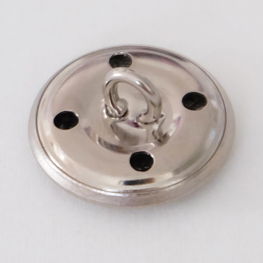メタルボタン シルバー 21mm 高級足つき 金属ボタン : ビーエー