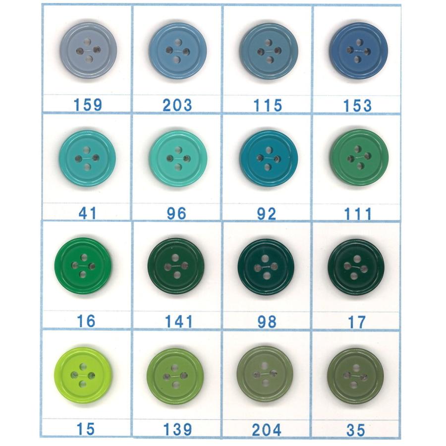 13mm カラフル ボタン 10個入り シンプル 4つ穴 手芸 通販 : ビーエー