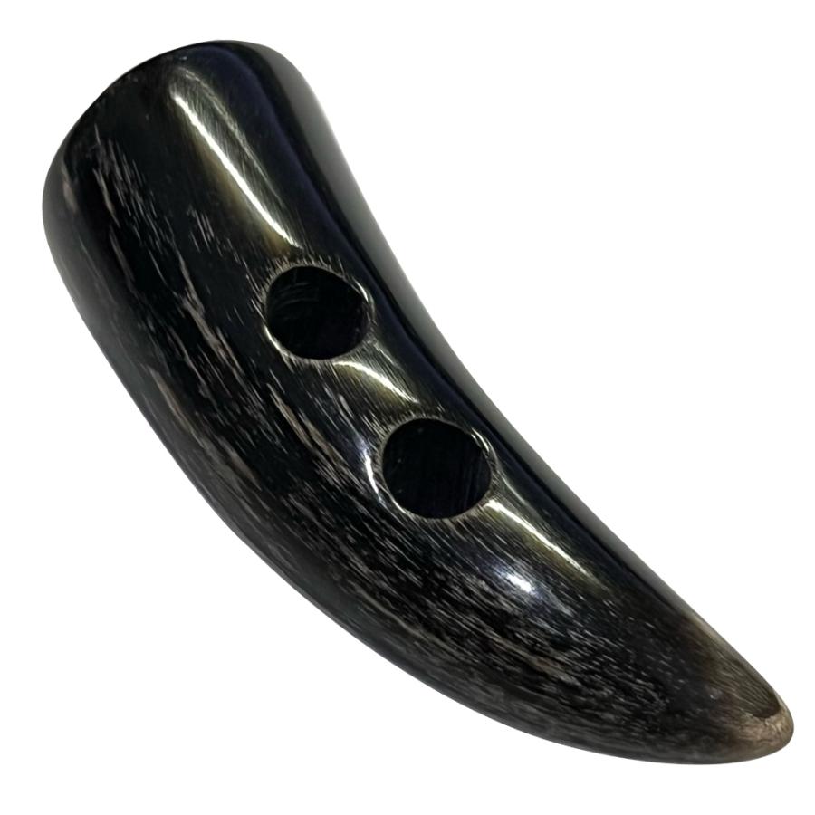 本水牛角 トグルボタン 2穴 40mm ダッフルコート 手芸 ハンドメイド