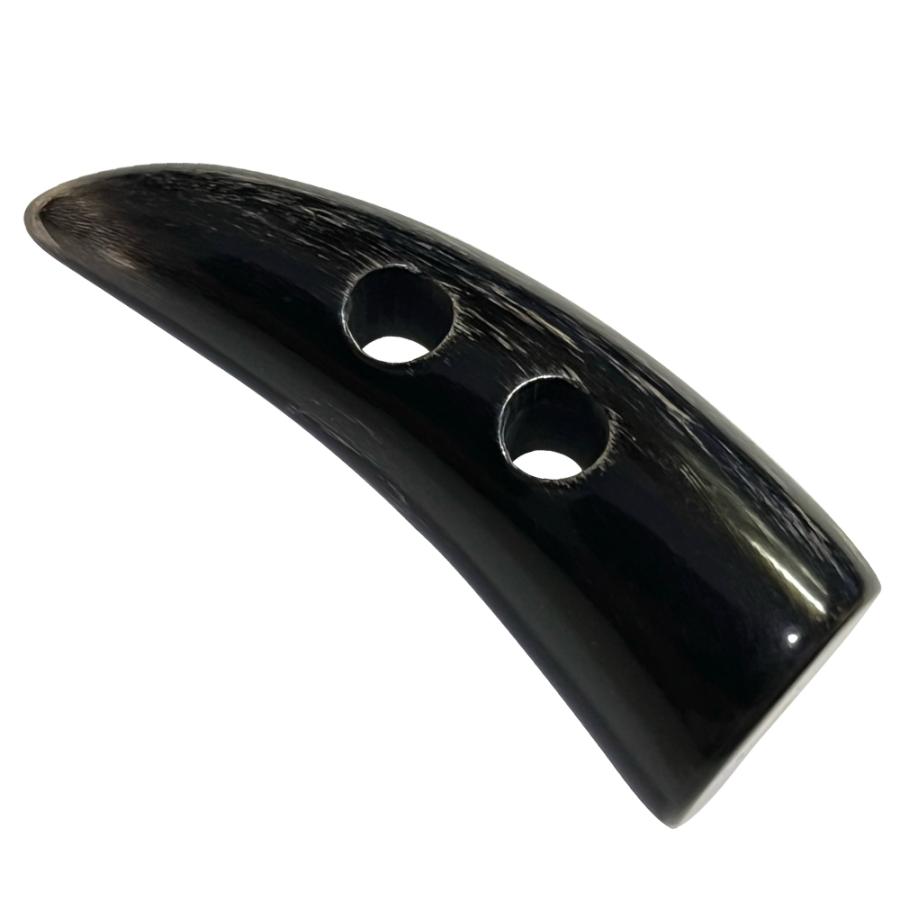 本水牛角 トグルボタン 2穴 55mm ダッフルコート 手芸 ハンドメイド