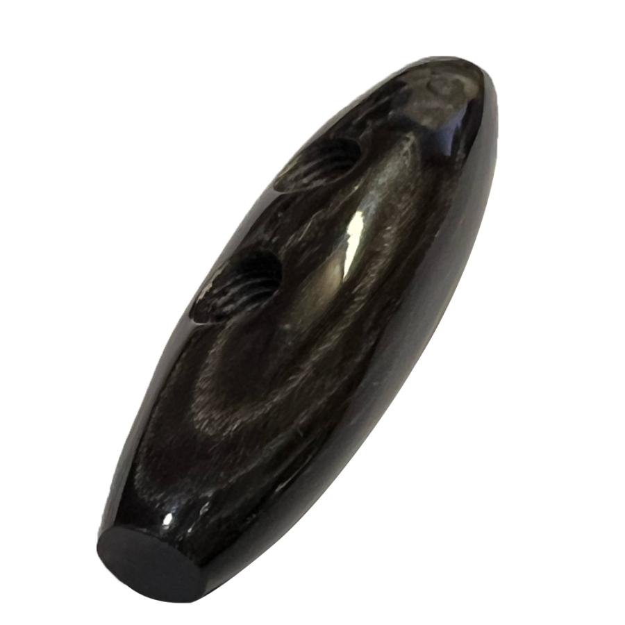 本水牛 トグルボタン 2穴 57mm ダッフルコート 手芸 ハンドメイド作品