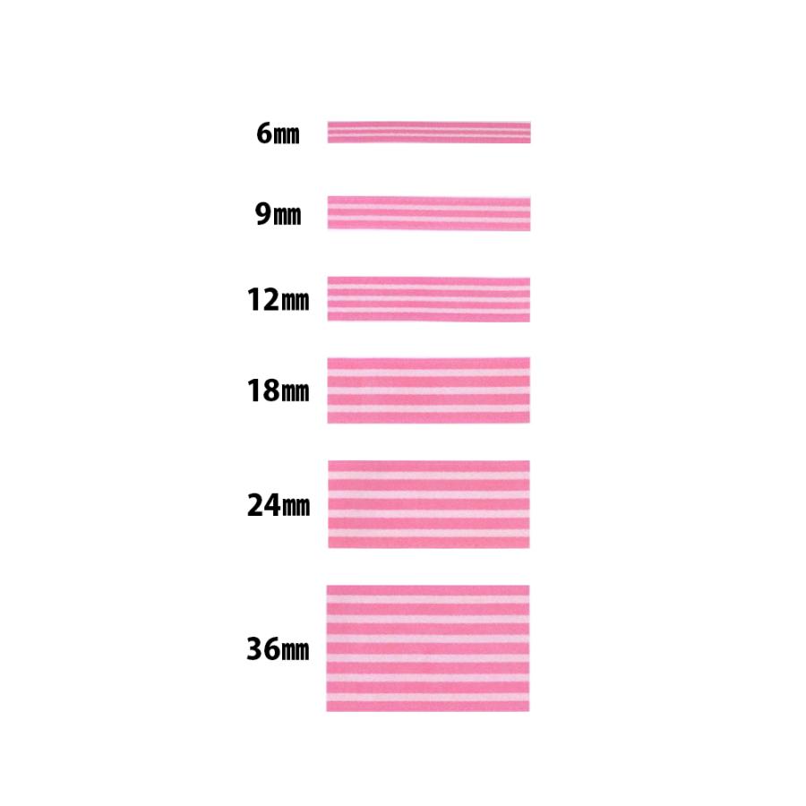 ストライプ サテンリボン 1m単位 幅 6mm 9mm 12mm 18mm 24mm 36mm