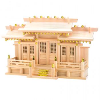 神棚の里 神棚 屋根違い三社 開運 中