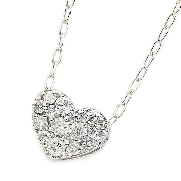ダイヤモンド ネックレス K18 ホワイトゴールド 0 15ct ハート ダイヤパヴェネックレス ペンダント Ybjiyxpvii Www Freixenet Com