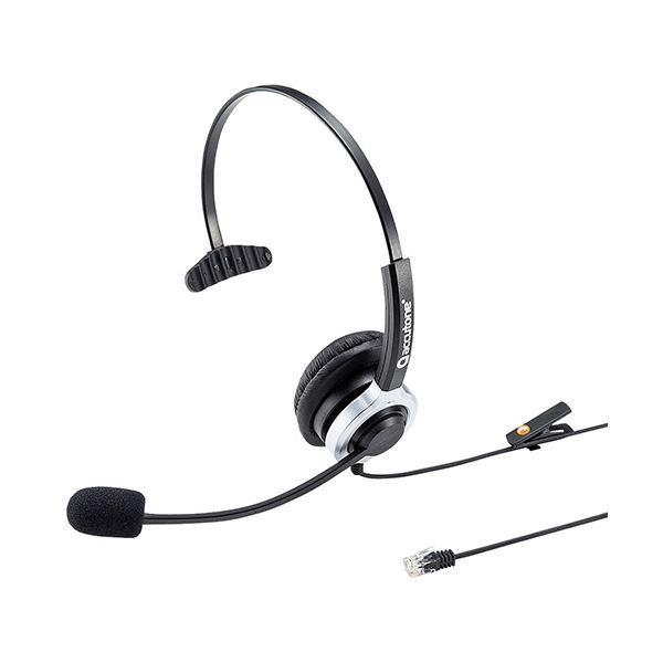 【お買い得！】 サンワサプライ 電話用ヘッドセット(片耳タイプ) MM-HSRJ02 1個 イヤホンマイク、ヘッドセット
