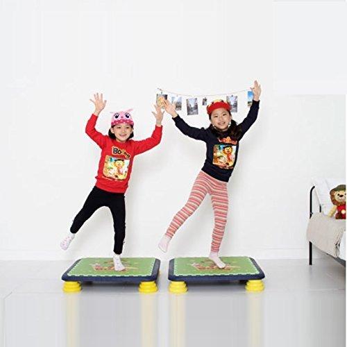 家庭用トランポリン 子供 バンバンボード緑色 おうち時間 ストレス発散 安全 静か 室内 マンション 運動 体幹 バランス感覚 