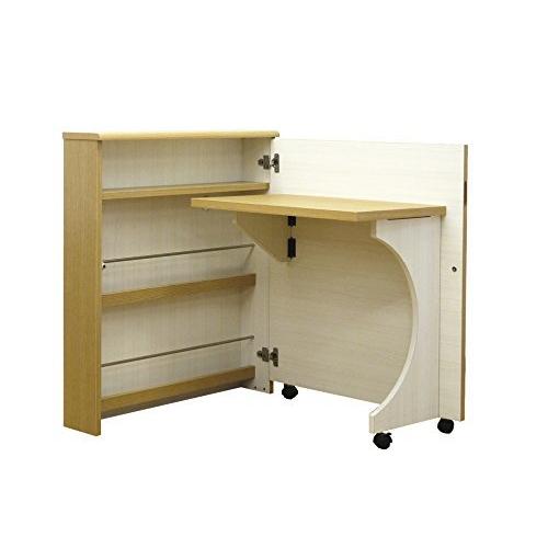 【早い者勝ち】 大川家具 ヨコタウッドワーク デスクキャビネット 畳むんデス ナチュラル 230268 【W6869238978】(24045円)