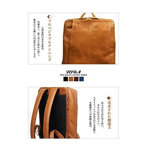 J4607 バックパック 男性用 JOYA タンニンレザー ベジタブルタンニンレザー (ネイビー) 