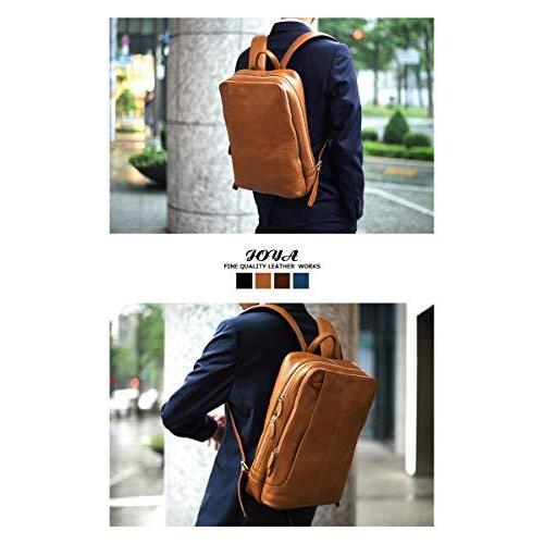 J4607 バックパック 男性用 JOYA タンニンレザー ベジタブルタンニンレザー (ネイビー) 