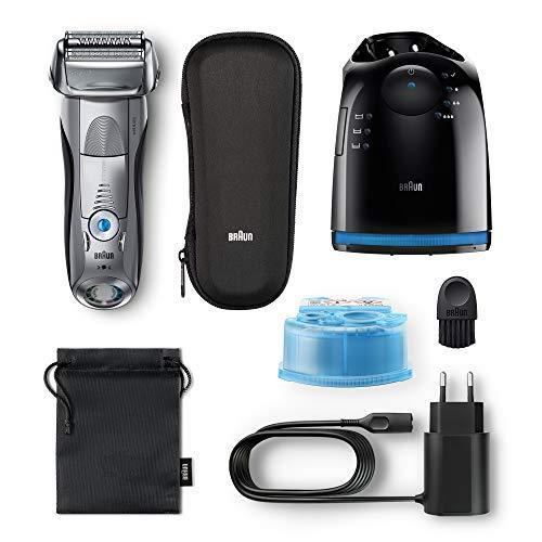 【洗浄器付き】 ブラウン シリーズ7 メンズ電気シェーバー 7899cc-P 4カットシステム 洗浄器付 水洗い/お風呂剃り可 