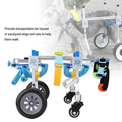 犬 車椅子 ペット車椅子 4輪 ペットウォークアシスタント リハビリ用歩行補助具 犬の歩行器 調節可能 アルミ製 耐久性 組立て簡単 