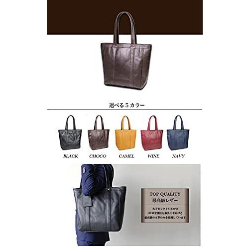 JOYA トートバッグ 本革 大容量 ビジネスバッグ CAMEL JS-8537 