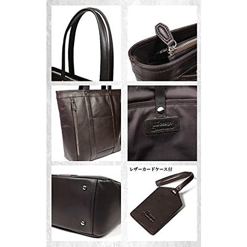 JOYA トートバッグ 本革 大容量 ビジネスバッグ CAMEL JS-8537 