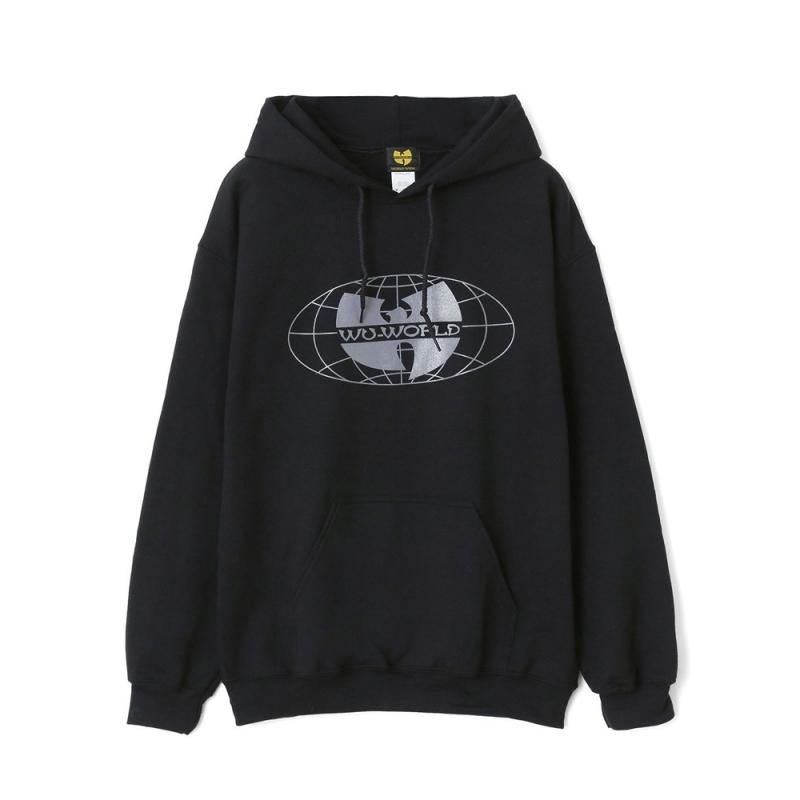 【WU-WORLD（ウータン・クラン）】WU-TANG FOREVER HOODIE(BLACK/GREY)B系　ビッグサイズ　BIGサイズ　大きいサイズ｜blackannyfujisawayh