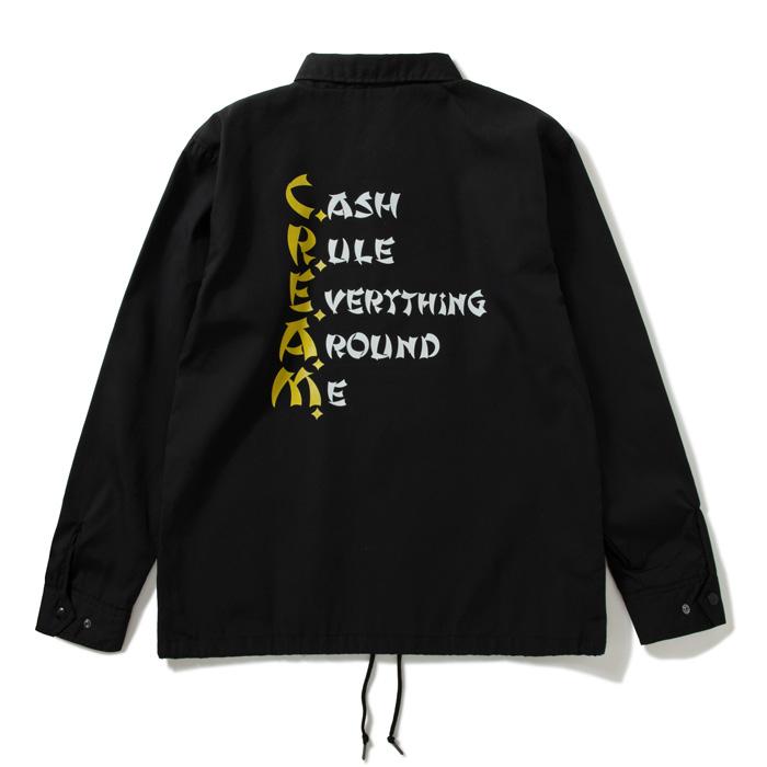 WU WORLD （ウーワールド）】 C.R.E.A.M. COACH JACKET(BLACK) WU TANG