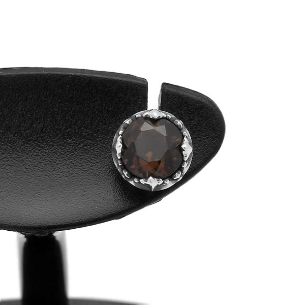 Ark silver accessories アークシルバーアクセサリーズ　ロイヤルクラウンピアス　スモーキークォーツ　ARKP-0029SQSV |  | 04