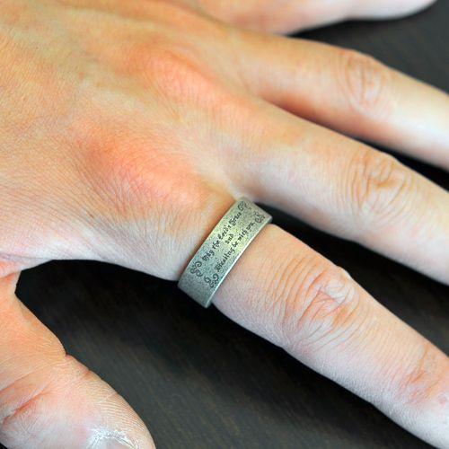 Ark silver accessories アークシルバーアクセサリーズ　祈りのメッセージリング　アンティークシルバー |  | 03
