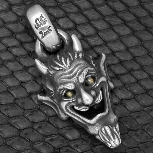 MAD CULT マッドカルト Satanist Mask Be-PT サタニストマスク ブラスアイ ペンダント PT-69 :MADCULT ...