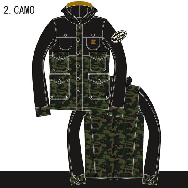 vanson XL カモフラージュ マウンテンパーカー