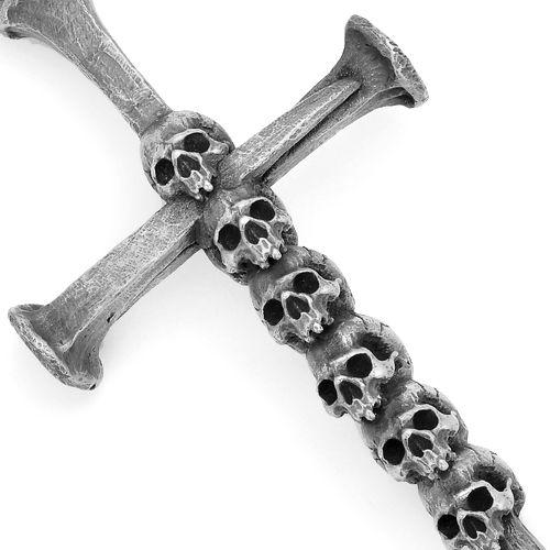 MAD CULT マッドカルト Ausch アウシュ ペンダント スカル クロス PT