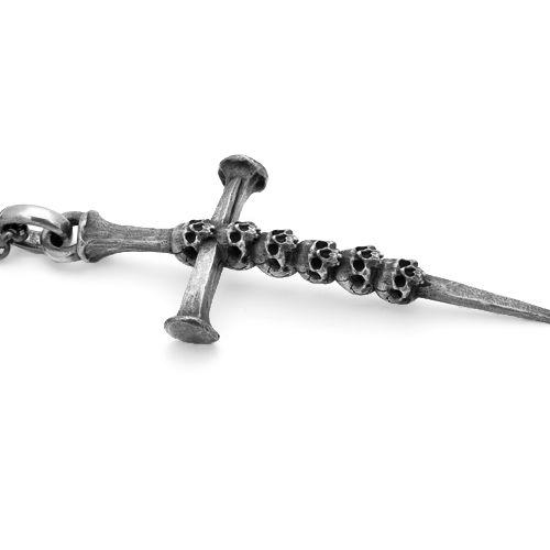 MAD CULT マッドカルト Ausch アウシュ ペンダント スカル クロス PT