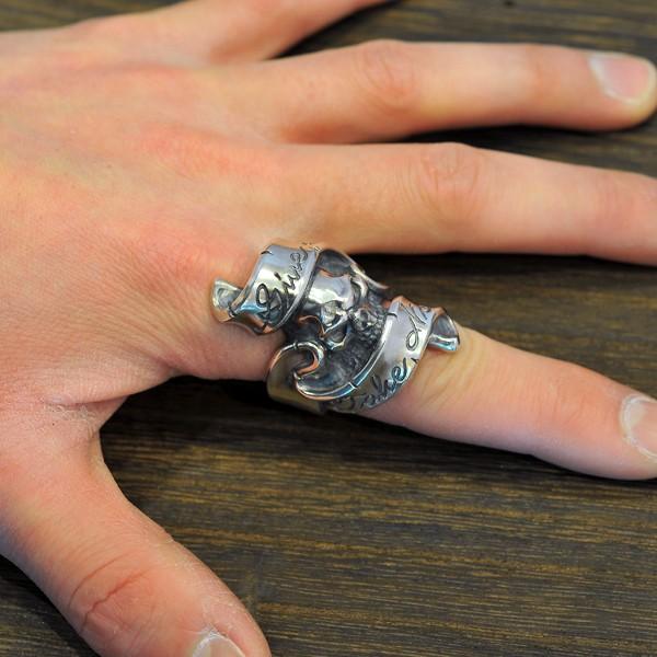 RAT RACE ラットレース ギブノーテイクノースカル スカルリング ラットレース - Give No Take No Skull Ring – RAT RACE
