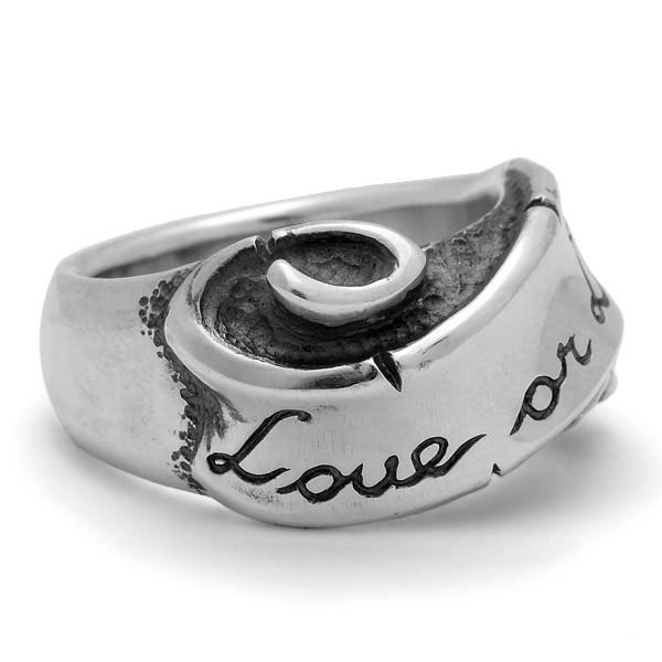 Rat Race（ラットレース） MESSAGE ON RIBBON RING narrow メッセージ