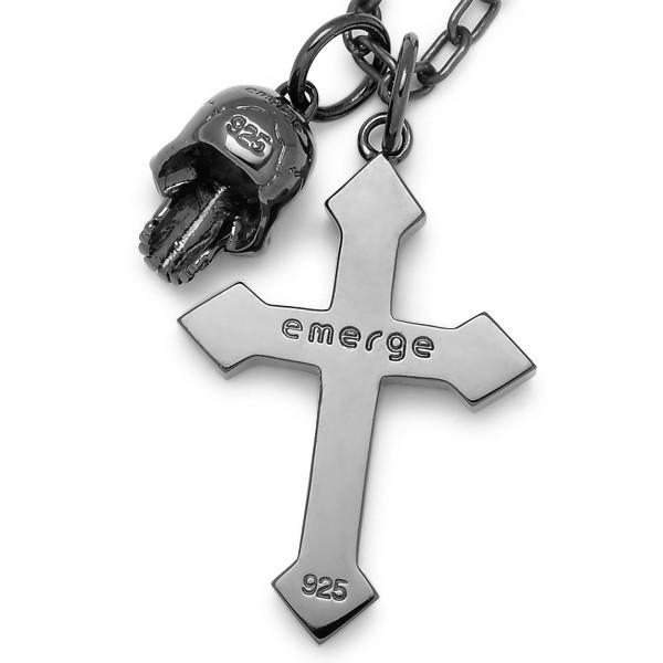 emerge / エマージュ　CSペンダント　ブラックコーティング　ブラックキュービックジルコニア_2