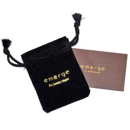emerge / エマージュ　CSペンダント　ブラックコーティング　ブラックキュービックジルコニア_8