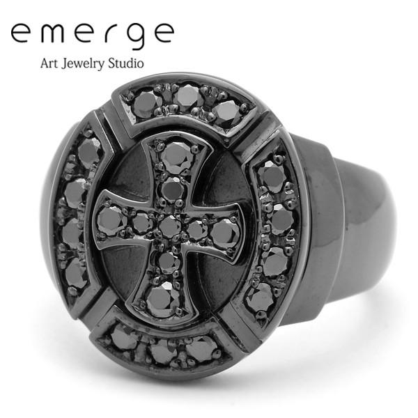 emerge / エマージュ ラグジュアリークロスリング ブラック 