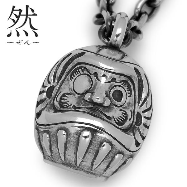 和柄シルバーアクセサリー 然 / 福達磨ペンダント : BLACK BARTS