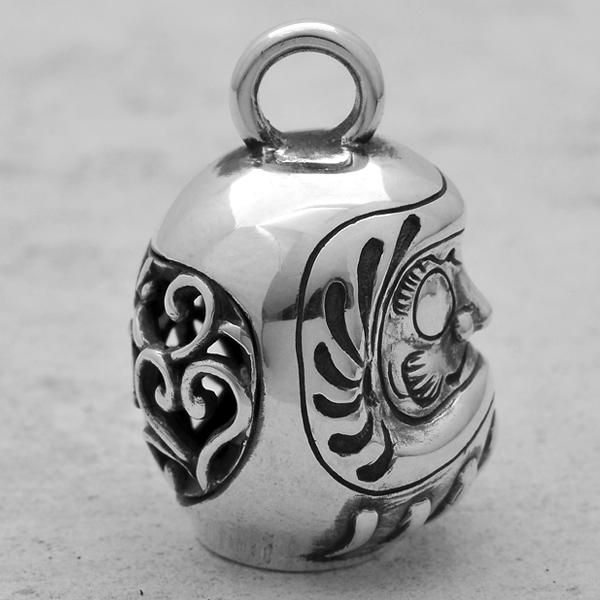 和柄シルバーアクセサリー 然 / 福達磨ペンダント : BLACK BARTS