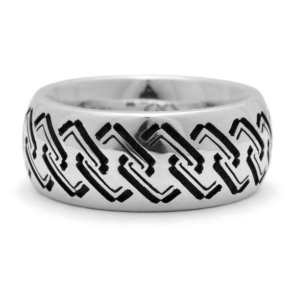 和柄シルバーアクセサリー 然 / 吉原繋ぎ 子持ち吉原 リング : BLACK