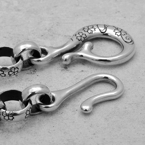 和柄シルバーアクセサリー 然 / 桜ウォレットチェーン : BLACK BARTS