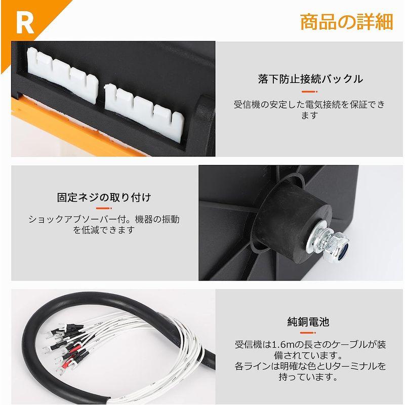 NEWTRY ワイヤレスリモコン クレーンコントローラー IP65防水 工業用 無線 12機能ボタン F23-BB (12V（発信機＊1＋受 チクマ (Chikuma) 電源ケーブル 1.0m WisdomAcII/1.0 QGW1186596284(10944円)